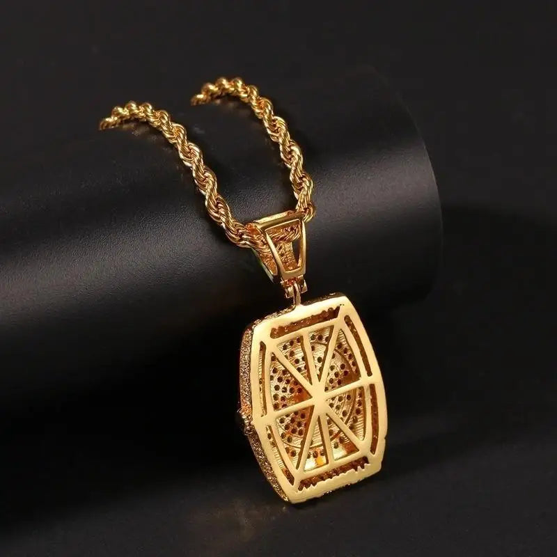 Watch Shape Pendant Necklace