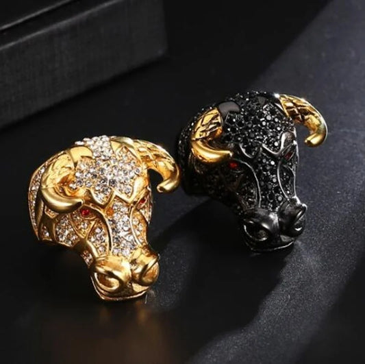 Animal Gold Color Bull Ring