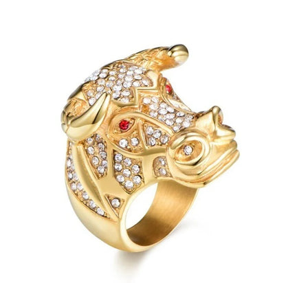 Animal Gold Color Bull Ring