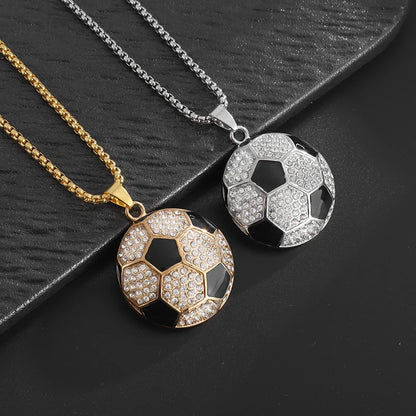 Sports Football Pendant Necklace