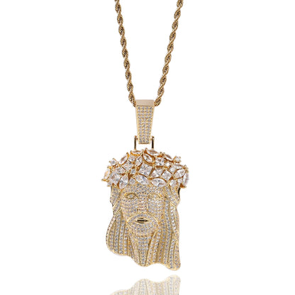 Jesus Pendant Iced Out Cubic Zircon Pendant Charms