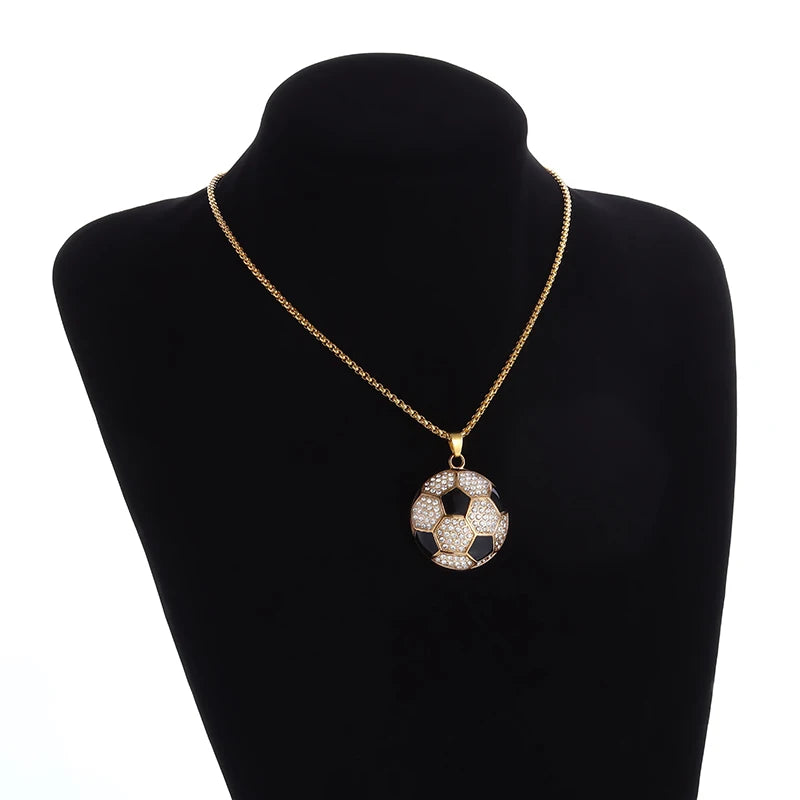 Sports Football Pendant Necklace