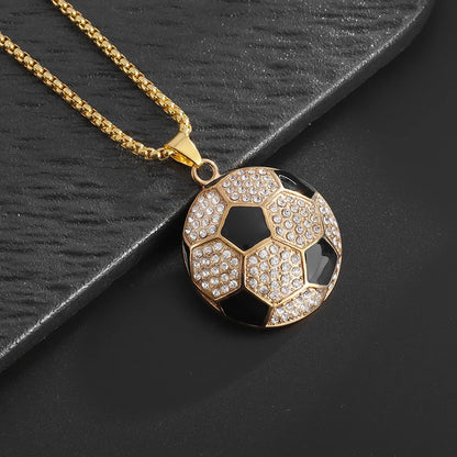 Sports Football Pendant Necklace