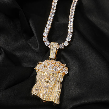 Jesus Pendant Iced Out Cubic Zircon Pendant Charms