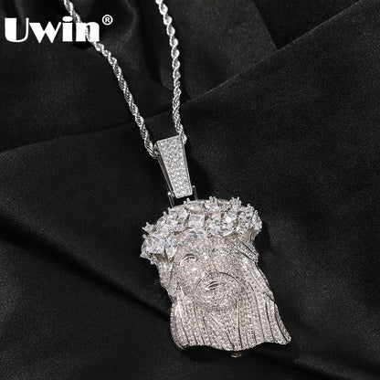 Jesus Pendant Iced Out Cubic Zircon Pendant Charms