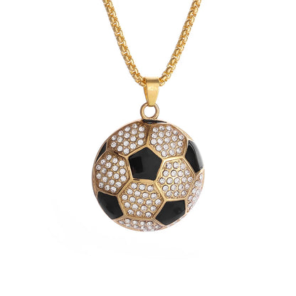 Sports Football Pendant Necklace